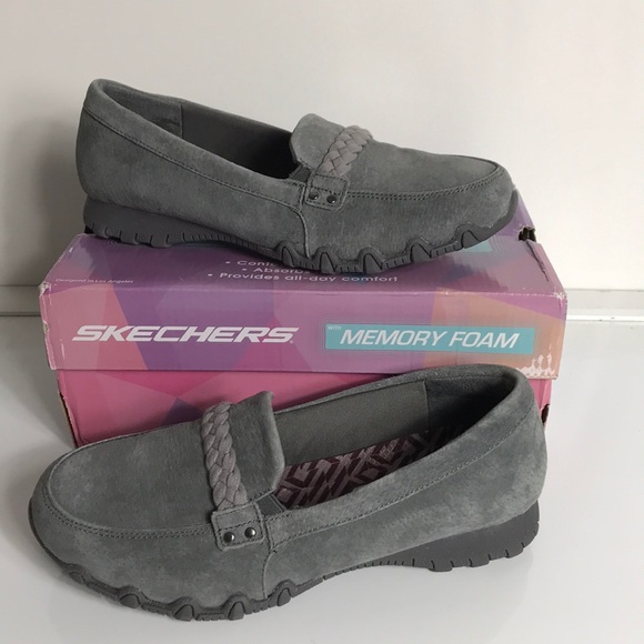 skechers women's suede slip ons